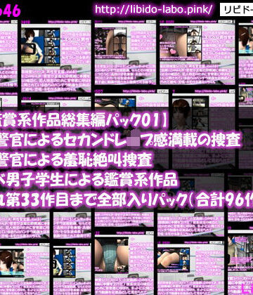 Libido-Labo★■【動画鑑賞系作品総集編パック01】男性警官による捜査、女性警官による捜査、スケベ男子学生による鑑賞系作品、それぞれ第33作目まで全部入りパック（合計96作品）[制服]