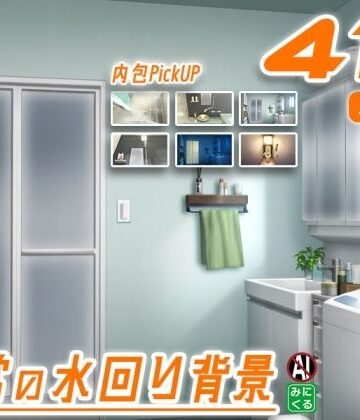 背景専門店みにくる★みにくる背景CG素材集『日常編』-水回り02-[全年齢向け]