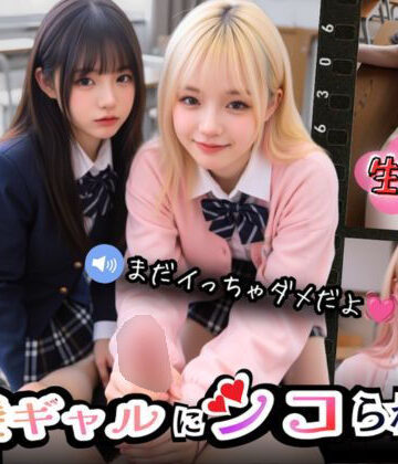 Angelsgarden★【実写系Hゲーム】好きな娘の前で金髪ギャルにシコられる！射精限界おち●ぽ焦らし我慢[制服]