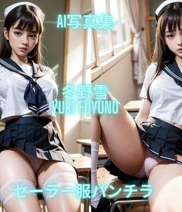 Premium AI Girls★AI写真集 冬野雪 Yuki Fuyuno セーラー服パンチラ[制服]