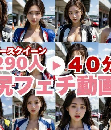 SF企画★エロい夢が現実に！？レースクイーンのデカ尻！匂いを感じるほどのドアップで。[動画・アニメーション]