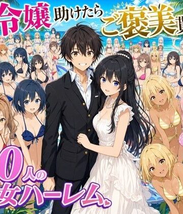 ハーレムパラダイス★【4K動画】令嬢を助けたらご褒美を貰えた話 〜100人美少女ハーレム〜[処女]