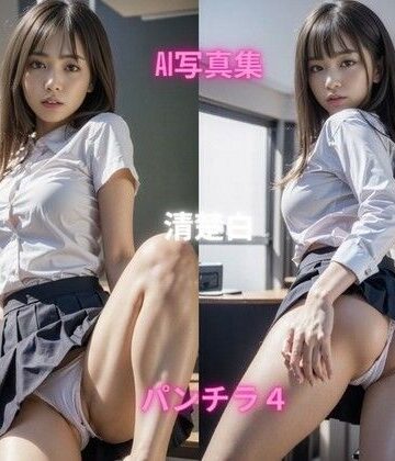 Premium AI Girls★AI写真集 清楚白 SHIRO SEISO パンチラ4[処女]