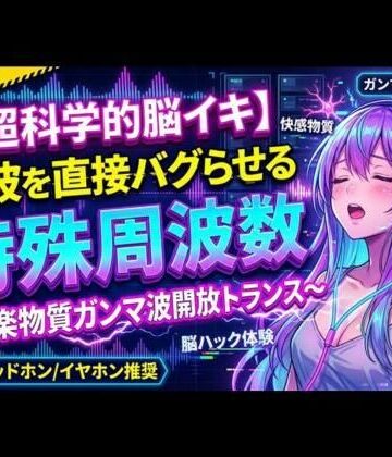 ヒメゴト★【超科学的脳イキ】脳波を直接バグらせる特殊周波数〜快楽物質ガンマ波開放トランス〜[オナニー]